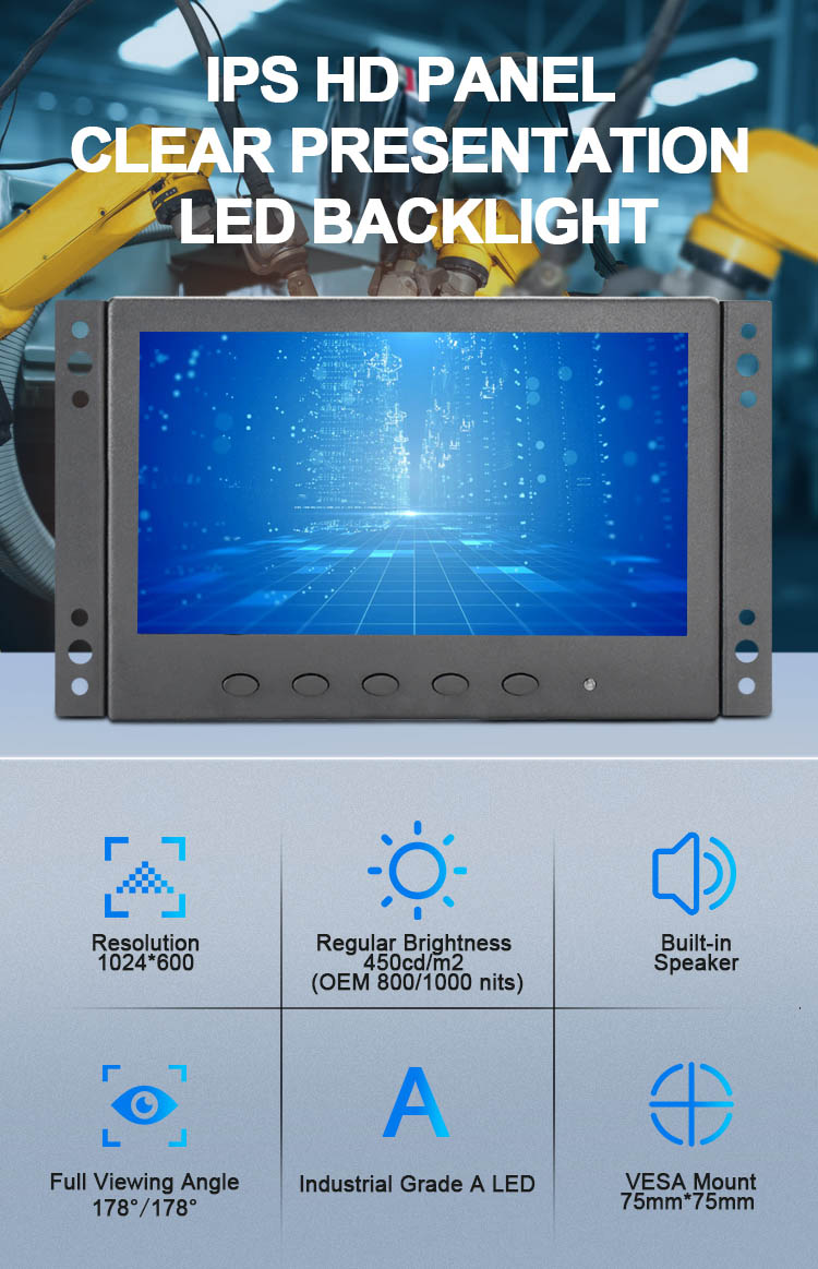 monitor 7 inch 7 inch lcd disply